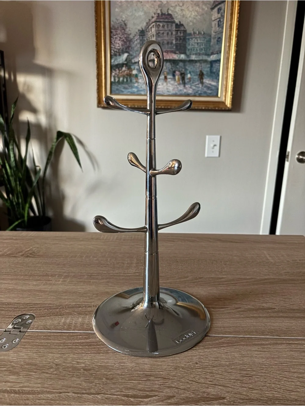 Bodum Chrome Mug Tree Coffee Cup Holder - Silver